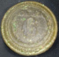 Bouton Militaire Semi-bombé N° 6 (16mm) - Grepelle Paris - (6ème Dragon - 1845 -1871 ?) - Buttons