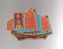 Pin's -  MAC DONALD'S MAC DO CHINE CHINA BATEAU JONQUE  (atrhus Bertrand) - McDonald's