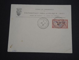FRANCE – Env De L'Exposition Philatélique 1923 Avec N° 182 Obl De L'expo - A Voir - P20689 - Briefe U. Dokumente