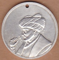 AC - OPENING OF MEHMED THE CONQUEROR AGENCY 1964 SOUVENIR SILVER MEDAL - MEDALLION BY AKBANK - Professionnels / De Société