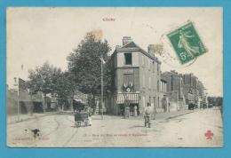 CPA 13 - Circulé - Marchand Ambulant Commerce De Vins Rue Du Bac Et Route D´Asnières CLICHY - Editeur FLEURY 93 - Clichy Sous Bois