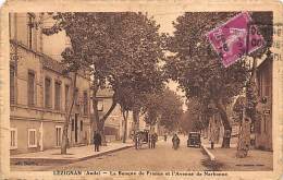 Lézignan    11       Avenue De Narbonne Et Banque De France - Autres & Non Classés