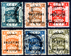 Palestina-0062 - 1921: Valori Della Serie Yvert & Tellier N. 37/47 (o) Used - Privo Di Difetti Occulti. - Palestina