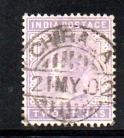 T628 - INDIA 1900 , Gibbons N. 116 Usato - 1852 Provincia De Sind