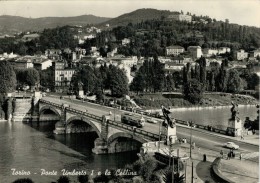 TORINO  PONTE  UMBERTO I°  E LA COLLINA         (VIAGGIATA) - Pontes