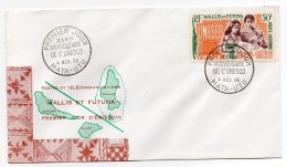 WALLIS ET FUTUNA - ENVELOPPE 1er JOUR - FDC - XXéme ANNIVERSAIRE DE L'UNESCO - PREMIER JOUR A MATA-UTU - 1966 - - FDC