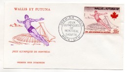 WALLIS ET FUTUNA - ENVELOPPE 1er JOUR - FDC - JEUX OLYMPIQUES DE MONTREAL - TAMPON PREMIER JOUR A MATA-UTU - 1976 - II - - FDC