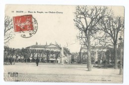 1046 - Dijon - 35 Place Du Peuple Rue Chabot Charny - Circulée Pour Geugnon La Fourrier - Peu Courante - Dijon