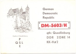 0-4300 QUEDLINBURG, QSL-Karte - Quedlinburg