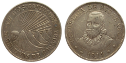 25 Centavos 1914 (Nicaragua) Silver - Nicaragua