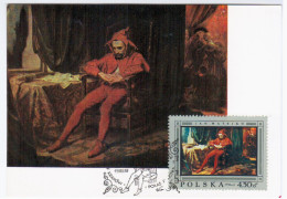 Poland 1969 Jan Matejko Painter "Stanczyk" Canceled In Krakow - Maximum Cards