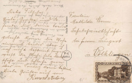 Liebesbriefkarte, Liebesmotiv Saargebiet 1930 MiNr. 113 "Freimarken" ( Briefe_0030 ) - Lettres & Documents