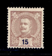 ! ! Portugal - 1895 D. Carlos 15 Rs - Af. 129 - No Gum - Ongebruikt