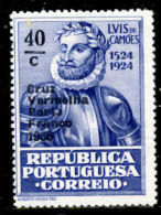 !										■■■■■ds■■ Red Cross 1936 AF#60 * Camões Overprinted ERROR (x11113) - Unused Stamps