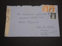 TURQUIE - Enveloppe De Sariyer Pour La France En 1942 Avec Contrôle Postal Allemand - A Voir - L 2809 - Brieven En Documenten