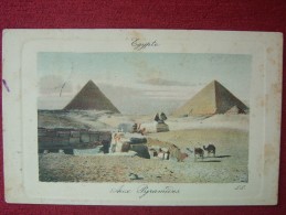 EGYPT / CAIRO - PYRAMIDS TO HUNGARY / 1910 - Pyramiden