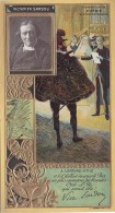 Chromos - Lefèvre-Utile - Art Nouveau - Gaufrée - Littérature Théâtre Comédie Française - Victorien Sardou - Lu