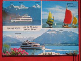 (Thun (BE)) - Mehrbildkarte Thunersee - Lac De Thoune - Lake Of Thun - Thun