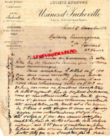 76 - INCHEVILLE - EU - USINES INCHEVILLE - HUILES DEGAS ET CHAMOISERIE PAR EU- 11 RUE MARSOLLIER PARIS-1882 - 1800 – 1899
