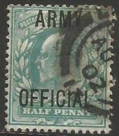 GB - KEVII Army Official 1/2d USED   Sc O59 - Oficiales