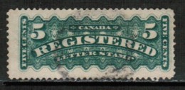 CANADA   Scott # F 2  VF USED - Registration & Officially Sealed