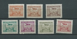 Pologne - Poste Aerienne -   Pa2 A Pa 8  * ( Trace De Charnières ) Abc192 - Nuevos