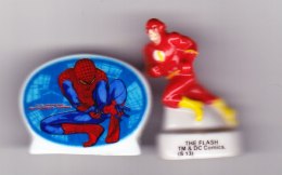 2 Fèves Spiderman Et Flash Marvel - Dessins Animés