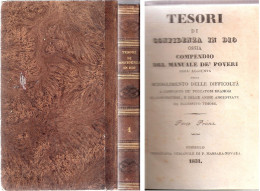 TESORI DI CONFINDENZA IN DIO - Tipografia Vescovile, Pinerolo 1831 - Religion