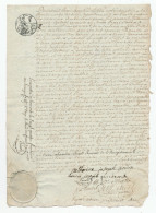 602/24 - VERVIERS - Papier Fiscal An 12 (1803/4) - Acte Epoux Godon Zourbroude Devant Le Notaire Detrooz - 1794-1814 (Periodo Frances)