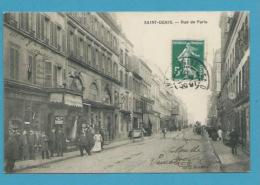 CPA Circulé - Commerces Rue De Paris SAINT-DENIS 93 - Saint Denis