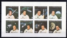 1979   Feuillet De 8 Astronautes   Feuillet Non Dentelé  Rép De Guinée Equatoriale - Sammlungen