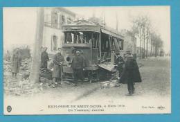 CPA - Non Circulé Funérailles Ecplosion En 1916 Tramway éventré SAINT DENIS 93 - Saint Denis