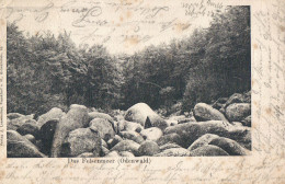 AK Odenwald Felsenmeer Gelaufen 1902, Knick Rechts Sonst Gut Erhalten - Odenwald