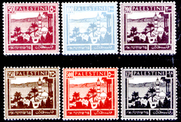 Palestina-0079 - 1927-45: Yvert & Tellier N. 75,77,78,79,80,81 (+) LH - Privo Di Difetti Occulti. - Palestine