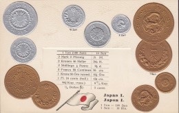 Japan Japon (I.) Coins Münze Pièces Munten Monete Moedas Monedas Embossed, Geprägt Litho (2 Scans) - Coins (pictures)