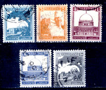 Palestina-0093 - 1927-45: Yvert & Tellier N. 63, 65A, 66, 70A, 71 (o) Used - Privo Di Difetti Occulti. - Palestina
