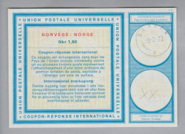 Norwegen Ganzsachen Coupon Réponse International 1972-02-09 Ergen Nkr.1.50 - Postal Stationery