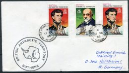 1985 B.A.T. Antarctic Rothera Penguins Cover - Lettres & Documents