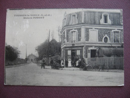 CPA 78 TOUSSUS LE NOBLE Maison PIMONT Au Rendez Vous Des AVIATEURS 1917  ANIMEE Avec 2 MOTOCYCLETTES MOTOS - Toussus Le Noble