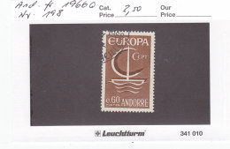 Andorra Franz. 1966 - Nr. 198 - Europa CEPT - Gestempelt Cancelled - Oblitérés