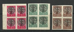 LETTLAND Latvia Russia 1919 Michel 20 - 22 General Bermondt-Awaloff Westarmee Western Army MNH - West Army