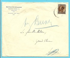 402 Op Brief Van LEUVEN Naar LIER, Strookje ONBEKEND / INCONNU - 1934-1935 Léopold III