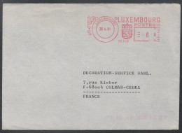 LUXEMBOURG / 1981 EMA SUR LETTRE POUR LA FRANCE (ref LE737) - Macchine Per Obliterare (EMA)