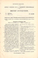 Document Ancien 1912 Robient De Règlage Admission Moteurs à 2 Carburateurs   Voiture Delaunay-Belleville - Machines