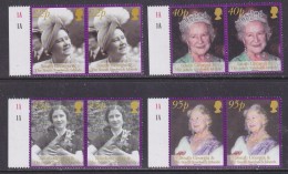 South Georgia 2002 Queen Mother 4v (pair)  ** Mnh (32282) - Géorgie Du Sud