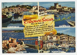 {62724} 64 Pyrénées Atlantiques Ciboure Socoa , Multivues ; Port Et Quai Ravel , Fort De Socoa , Port De Plaisance - Ciboure
