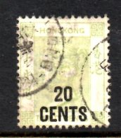 T654 - HONG KONG , 20 Cents Su 30 Cents Usato - Gebruikt