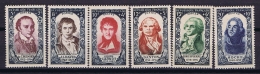 France: 1950 Yv Nr 867 - 872 MNH/** Neuf Sans Ch - Neufs