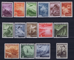 Austria: Mi Nr  598 - 612 1935   MNH/**/postfrisch/neuf Sans Charniere - Otros & Sin Clasificación