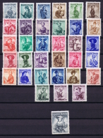 Austria: Mi Nr  893 - 926   1948  MNH/**/postfrisch/neuf Sans Charniere - Unused Stamps